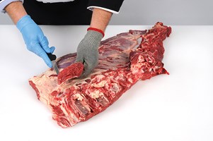 Neck and Chuck Roll – Seam Cut - Splenius Muscle Meat Cut Spec Step 27